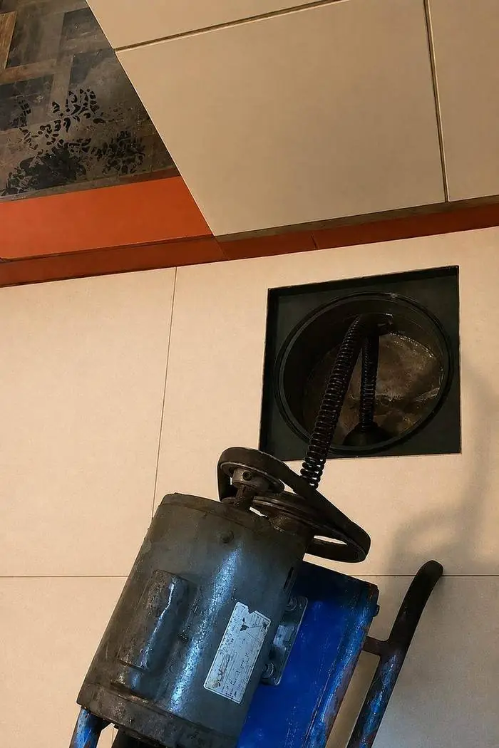 Câmera e equipamento para desentupimento de ralo realizado pela Desentupidora Hidropró